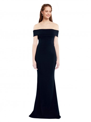 Comprimento Chão Marinha Negra Sem Mangas Sereia Buraco da fechadura Vestidos de Madrinha / Vestidos de Noite / Vestidos de Festa Por Atacado